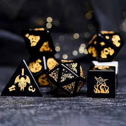 Dés en pierre - Obsidienne Call of CthulhuTales of Dice