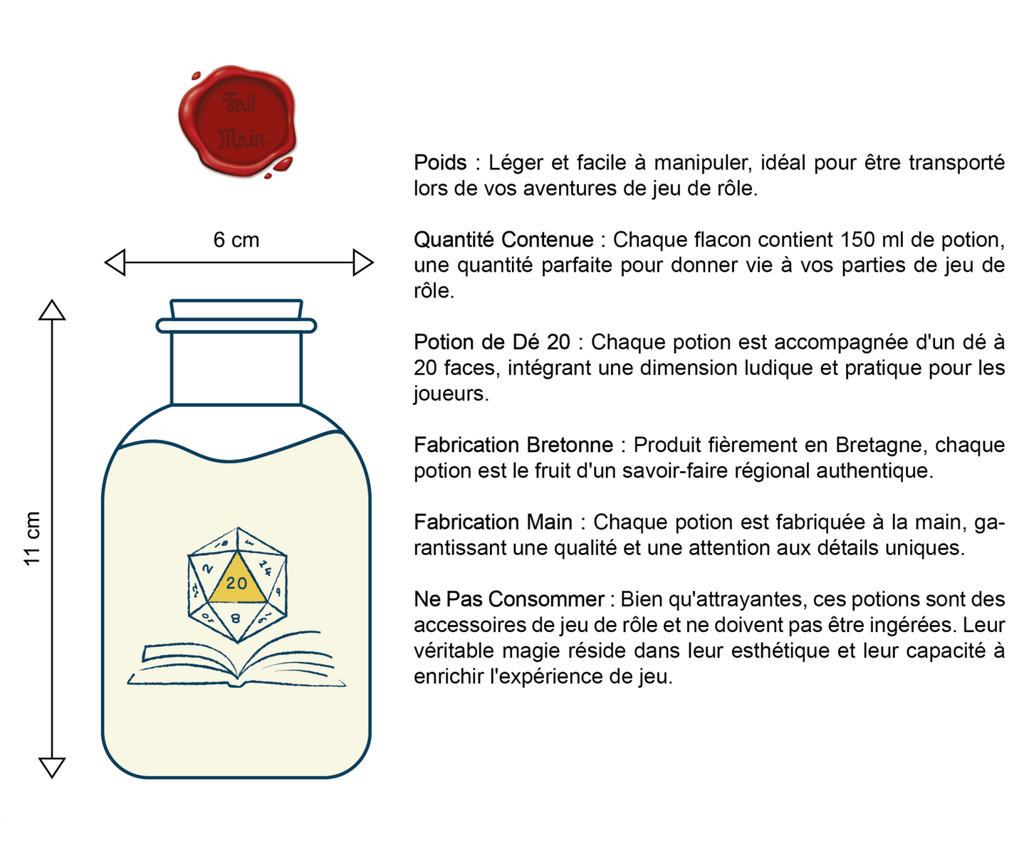 Majestueuse potion - Potion de Contrôle MentalTales of Dice